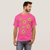 T-shirt Bébé Fleurs de soleil jaunes (Devant entier)
