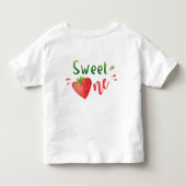 T-shirt bébé fraise Berry doux une fille chemise (Dos)