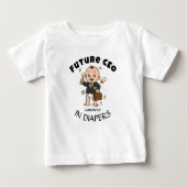 T-shirt bébé futur PDG - tenue amusante pour bébé (Devant)