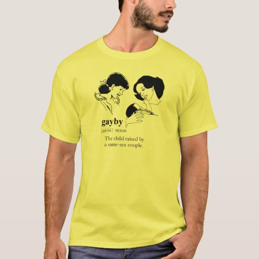 T-shirt BÉBÉ GAY (Lesbienne) (Devant)