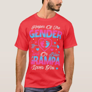 T-shirt Bébé Genre Révéler Douche Rose Ou Bleu Grampa Amou