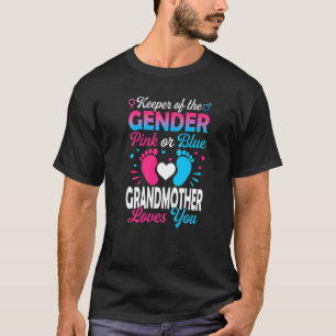 T-shirt Bébé Genre Révéler Douche Rose Ou Bleu Grand-mère