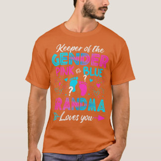 T-shirt Bébé Genre Révéler Douche Rose Ou Bleu Grand-mère