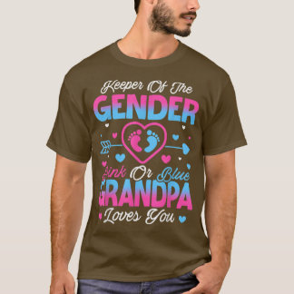 T-shirt Bébé Genre Révéler Douche Rose Ou Bleu Grand-Père