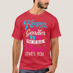 T-shirt Bébé Genre Révéler Douche Rose Ou Bleu Maman Aime