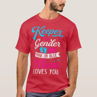 T-shirt Bébé Genre Révéler Douche Rose Ou Bleu Maman Aime 