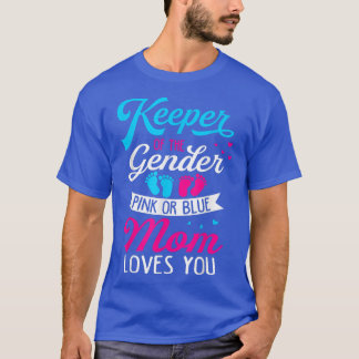 T-shirt Bébé Genre Révéler Douche Rose Ou Bleu Maman Aime 