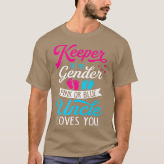 T-shirt Bébé Genre Révéler Douche Rose Ou Bleu Oncle Aime