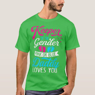 T-shirt Bébé Genre Révéler Douche Rose Ou Bleu Papa Aime