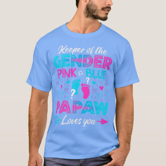 T-shirt Bébé Genre Révéler Douche Rose ou bleu Papaw Aimer