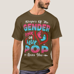 T-shirt Bébé Genre Révéler Douche Rose Ou Bleu Pop Aime Y