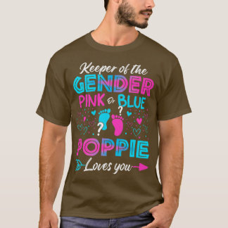 T-shirt Bébé Genre Révéler Douche Rose Ou Bleu Poppie Amou