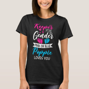 T-shirt Bébé Genre Révéler Douche Rose Ou Bleu Poppie Amou