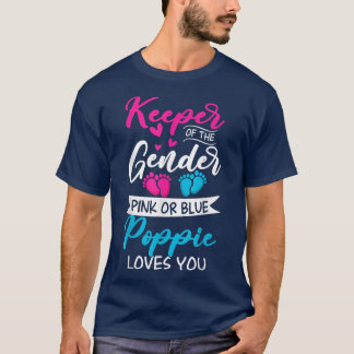 T-shirt Bébé Genre Révéler Douche Rose Ou Bleu Poppie Amou