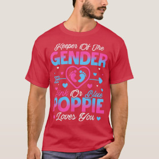 T-shirt Bébé Genre Révéler Douche Rose Ou Bleu Poppie Amou