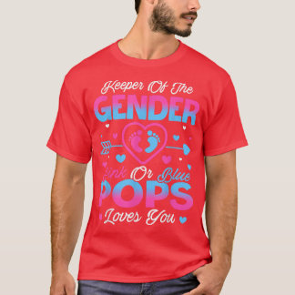 T-shirt Bébé Genre Révéler Douche Rose Ou Bleu Pops Amours