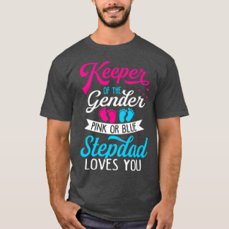 T-shirt Bébé Genre Révéler Douche Rose Ou Bleu Stepdad Lov