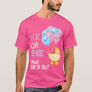 T-shirt Bébé Genre Révéler Fête Lui Ou Elle Que Sera-T-Il