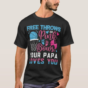 T-shirt Bébé Genre Révéler Libre Jeu ou Vaches Rose Papa