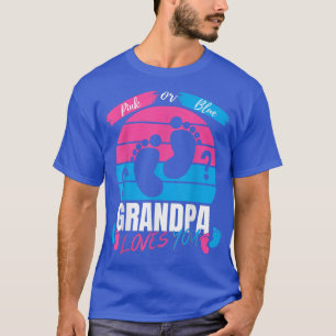 T-shirt Bébé Genre Revey Party Rose ou Bleu Grand-père Amo
