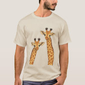 T-shirt Bébé girafe mignon (Devant)