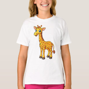 T-shirt Bébé Girafe Mignon Dessin Animé-35281
