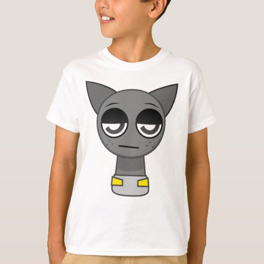 T-shirt Bébé Gris de Sprunki! (Devant)