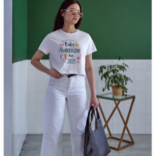T-shirt Bébé Harrison dû 2025 Grossesse adorable