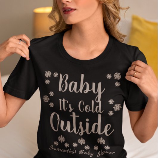 T-shirt Bébé Il fait froid dehors