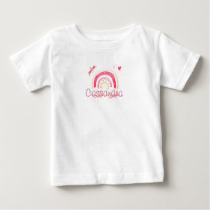 T-shirt bébé imperméable personnalisé arc-en-ciel