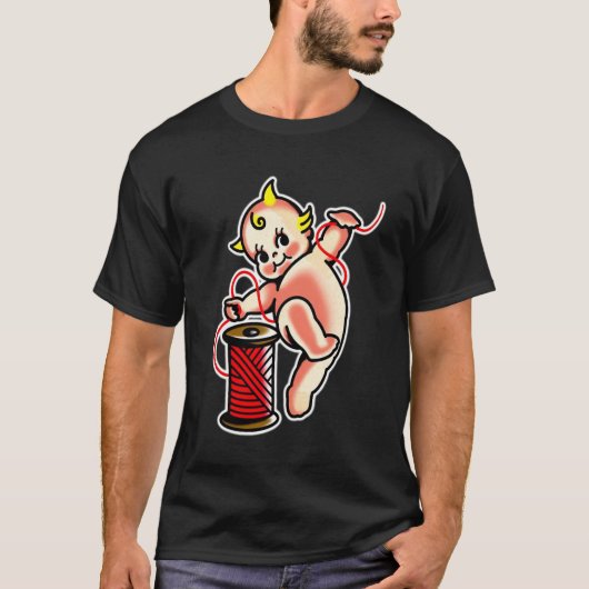 T-shirt Bébé Kewpie Couturière (Devant)