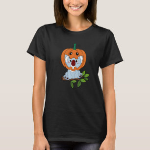 T-shirt Bébé Koala Ours Avec Casque Citrouille Halloween C