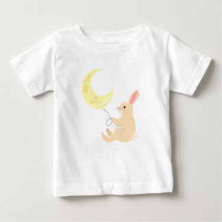 T-shirt bébé lapin et lune