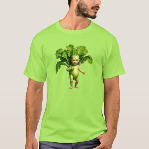 T-shirt bébé légume vert bizarre