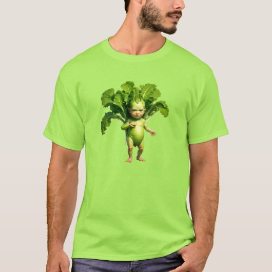 T-shirt bébé légume vert bizarre (Devant)
