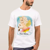 T-Shirt Bébé Licorne Arc-en-Ciel (Devant)