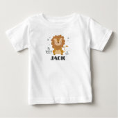 T-shirt bébé Little Lion Customisé 0-24 mos (Devant)