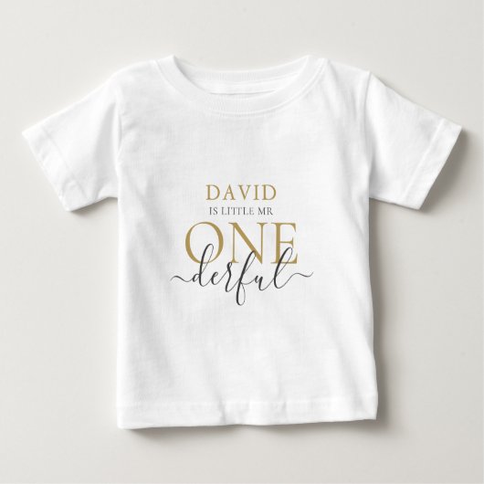 T-shirt bébé Little Mr ONEderful personnalisé (Devant)