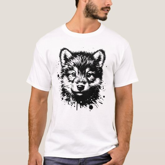 T-shirt Bébé Loup (Devant)