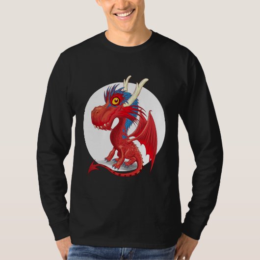 T-shirt Bébé mignon Dragon (Devant)