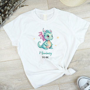 T-shirt Bébé mignon Dragon Maman À Être