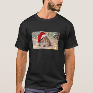T-shirt Bébé mignon lapin animal Noël Famille correspondan