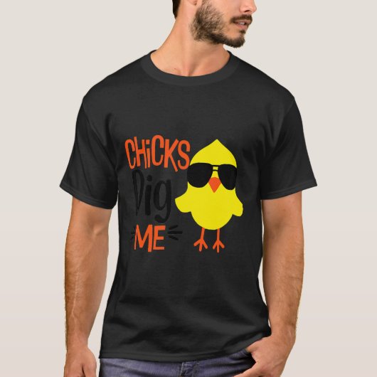 T-shirt Bébé mignon poulets poussin (Devant)