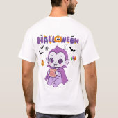T-shirt Bébé mignon Vampire Halloween Kawaii Design (Dos)