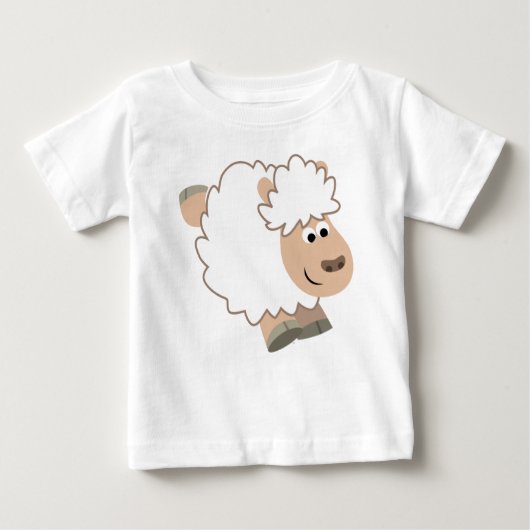 T-Shirt Bébé Mignonne en Cartoon à exécution (Devant)