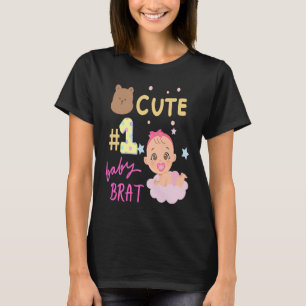 T-shirt Bébé mignonne Fille de Brat