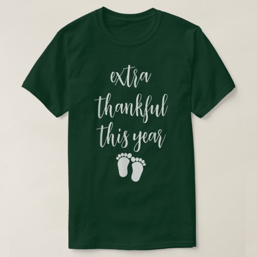 T-shirt Bébé mignonne Thanksgiving Faire-part grossesse fe (Design devant)