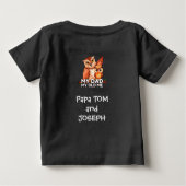 T-shirt bébé : Mon père Mon vieux (noir) (Dos)
