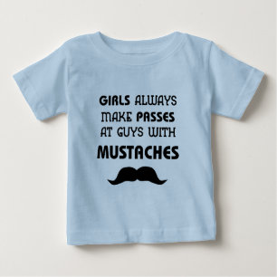 T-shirt bébé moustache