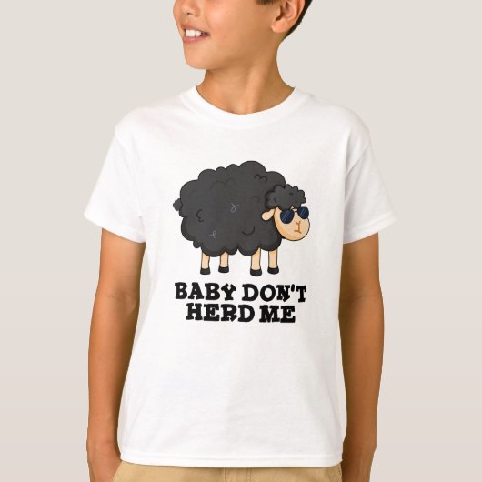 T-shirt Bébé Ne m'encombre pas Funny Black Sheep Pun (Devant)